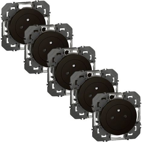 Enchufe 2p+t Superficie Negro Compo Dooxie - Legrand