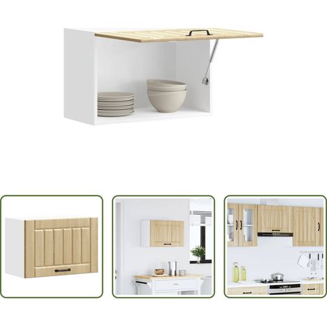 vidaXL Meuble murale cuisine - Armoire murale de cuisine Lucca chêne sonoma bois ingénierie (1/5)
