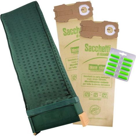 Sacca unitÀ filtro vk122 folletto 8 sacchetti 10 profumi compatibili (1/4)