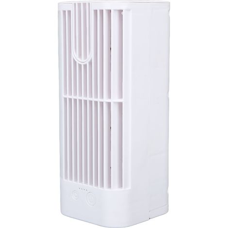 Ventilateur de bureau avec veilleuse réglable, puissance réglable, compact, silencieux, multifonctionnel, fonctionne sur secteur, sans projection d'eau (1/5)
