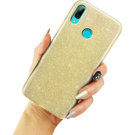 Coque à paillettes pour Huawei P Smart 2019, or (1/3)
