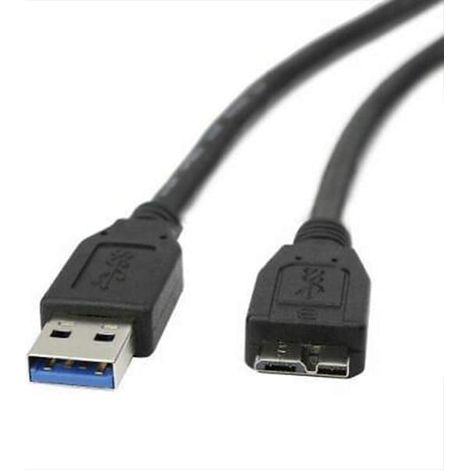 KLVGTIFS PU - Câble USB 3.0 compatible avec les disques durs portables Western Digital/WD/Seagate/Clickfree/Toshiba/Samsung - Câble USB 3.0 A/Micro-B (1 m) (1/5)