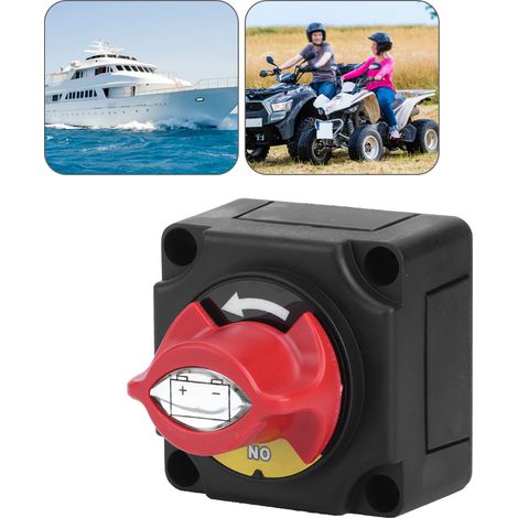 Interrupteur coupe-batterie 300 A 12 V pour véhicules marins, bateaux, voitures, camping-cars et quads