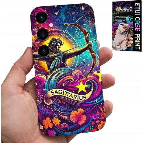 Custodia per Samsung Galaxy A25 5G - segno zodiacale, Sagittario, retro con astronomia (1/5)
