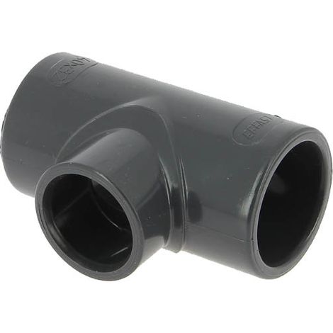 Té PVC pression réduit Femelle-Femelle 90° Ø40-32-40