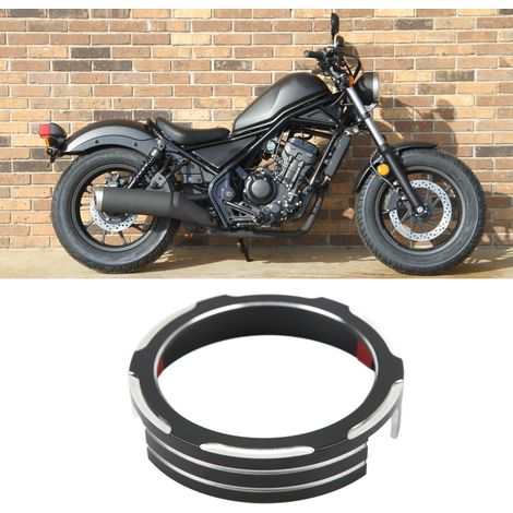 Cache-anneau de compteur de vitesse de moto compatible avec Honda Rebel 500, Rebel 300, CMX300 et CMX500 (modèles 2020-2021, motif fleur de prunier). (1/5)