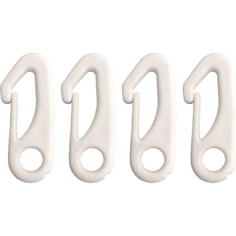 Lot de 4 crochets de fixation pour mât de drapeau en nylon - Permettent de fixer les drapeaux aux mâts munis de ficelles (1/5)
