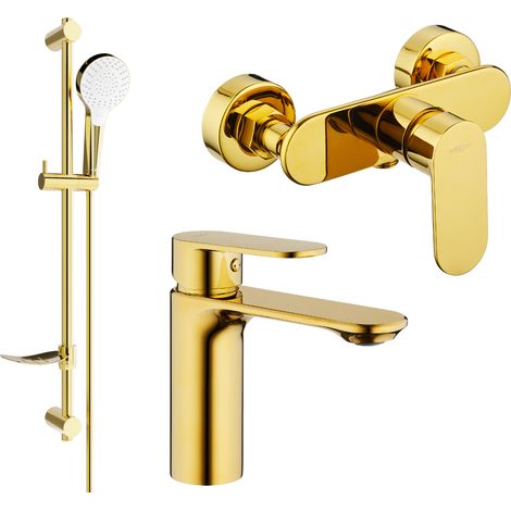 Mexen Milo DF05 Brausegarnitur, Gold - 71304DF05-50 (1/4)