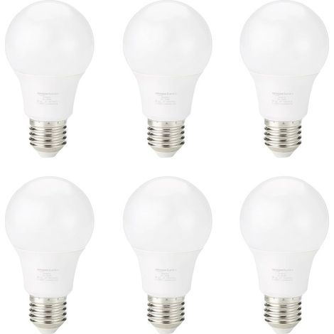 6er-Pack LED-Lampen, Edison E27 Schraubsockel, 8 W (entspricht 60 W), warmweiß, nicht dimmbar [Energieklasse F] (1/5)