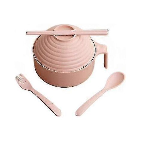 Bol à soupe à couvercle en paille de blé (1 pièce) (1/5)