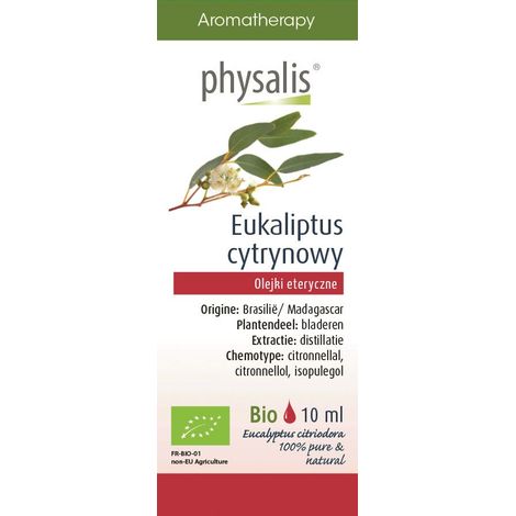Aceite esencial de eucalipto limón ORGÁNICO 10 ml - physalis (1/3)