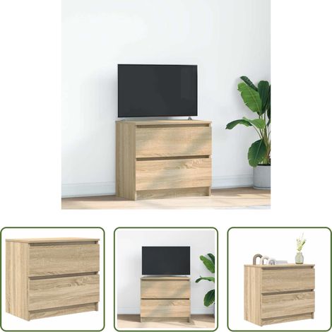 vidaXL Sonoma-Eiche -  TV-Schrank Sonoma-Eiche 60x35x54 cm Holzwerkstoff (1/5)
