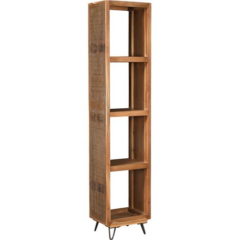 Industrielles Vintage-Regal aus Massivholz mit einzigartigem und elegantem Design