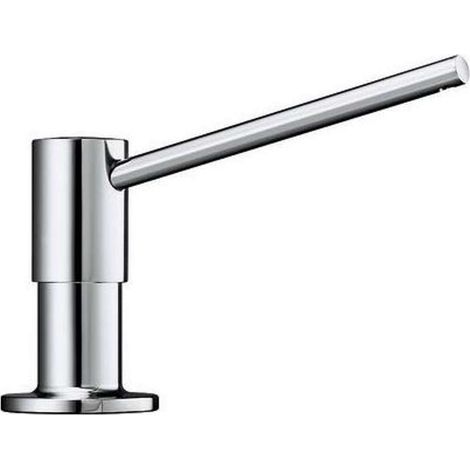 Blanco – Distributeur de savon chrome – Fixation murale – Compatible éviers acier inoxydable – Volume 500ml