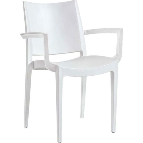 Fauteuil CAMELIA en polypropylène style contemporain pour extérieur