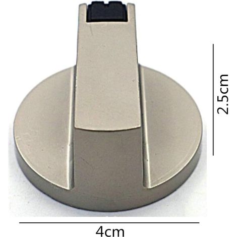 Pieces Gas Knob, Gas Stove Knob, Metal Control Knobs, Universal Control Knob, Universal Zinc Alloy Kitchen Stove Handle (Silver) (1/4)
