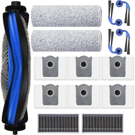 Accessoires pour ECOVACS DEEBOT X9/ X11 PRO Omni, JKOISL 1brosse principale 6sacs à poussière 4brosses latérales 2filtres 2chiffons de nettoyage (1/5)