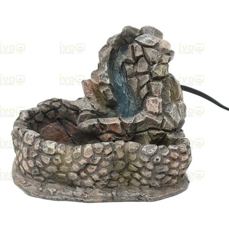Cascata per Presepe con Pietre Pompa Riciclo Acqua 15x12 cm 11703