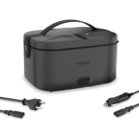 Lunchy+ 3 In 1 Scaldavivande Elettrico 80w In Acciaio Per Casa E Auto
