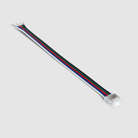 Connettore per Striscia LED 24V RGBW SMD Larghezza 10 mm IP20 con Cavo 10 mm (1/3)