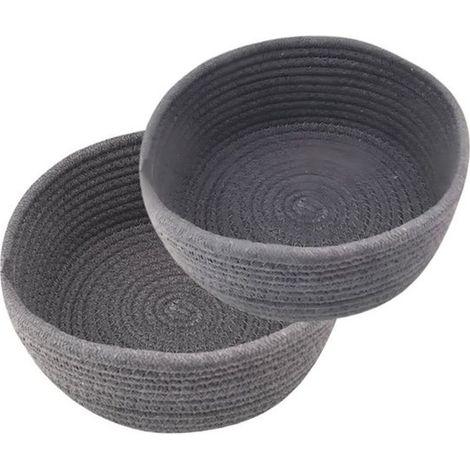 Cestini portaoggetti，2 pezzi，Accessori per bagno e toeletta，Organizzatori da scrivania，cestini per gioielli，20 cm x 8 cm + 23 cm x 9 cm (1/5)
