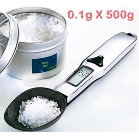 Cucchiaio dosatore digitale - 1 pz - Display LCD - 500 g/0,1 g - Nero (1/2)
