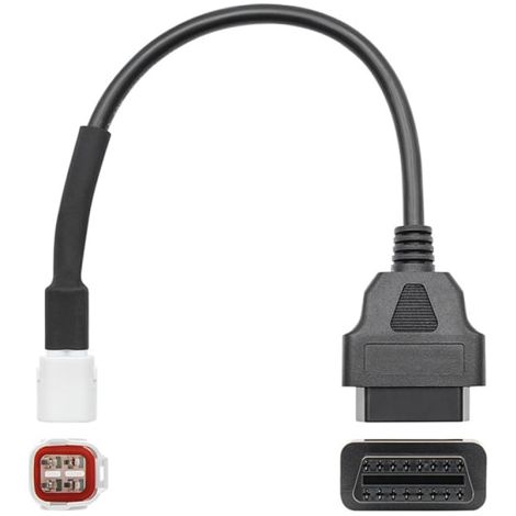 Câble adaptateur OBD 4 broches vers OBD2, compatible avec les motos Yamaha (1/5)