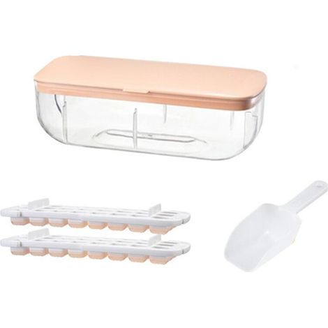 48 Double Silicone Capacité Glacière Stockage Glacière Glacière Artefact Glace Congelée Réfrigérateur avec Couvercle Rose (1/4)