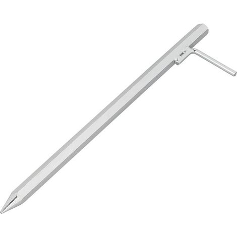 Anclaje al suelo de acero galvanizado de 40 cm con gancho en l