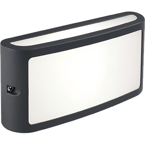 LED Wandleuchte grau 22x6,4x10,8 (1/3)
