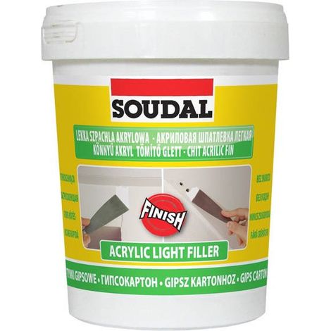 Stucco acrilico bianco leggero 0,9L - stucco A0.9