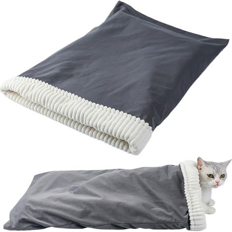 de couchage pour chat sac de couchage en peluche confortable (1/5)