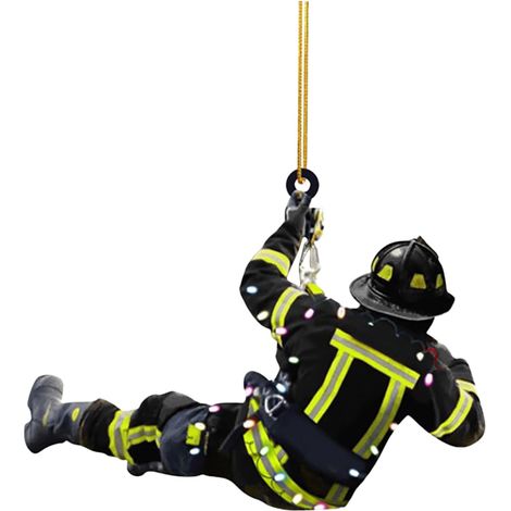 Ornement De Noël - Pompiers - Personnalisable - Décoration Arbre De Noël - Métal Émaillé - 2025 - Lot De 1 (1/3)