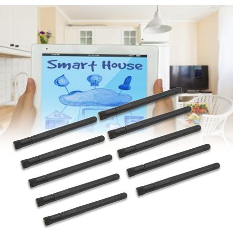 10 Pièces Antenne SMA Mâle à Broche Interne Omnidirectionnelle Haute Gain Rotative Réglable pour Extérieur (1/5)