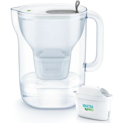 Brita - Caraffa filtrante Style XL LED, volume 3,6 l, filtro Maxtra Pro, grigio 1052803