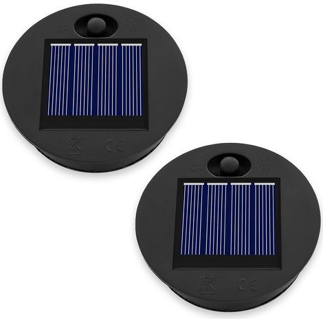 2 pièces lumière solaire batterie boîte accessoires lanterne en fer forgé RGB patch lumière led lumière décorative accessoires électroniques (1/2)