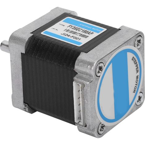Moteur pas à pas NEMA14, micromoteur CC biphasé en acier au carbone, angle de 1,8°, couple de 0,22 Nm, FY35EC180AP (1/5)