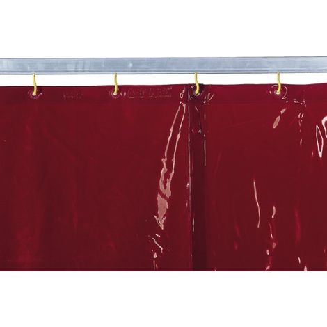 Cortina protectora en soldadura y amoladura en rojo KEMPER                 Tamaños especiales m²