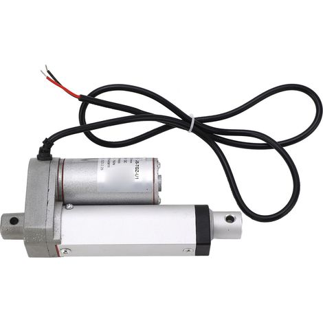 Actionneur linéaire électrique en alliage d'aluminium, course de 50 mm, pour lit et canapé, force de 750 N, blanc, 12 V CC (actionneur linéaire uniquement). (1/5)