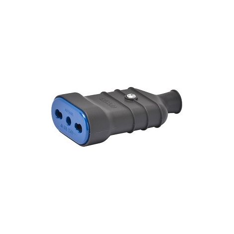 Presa Mobile 2P+T 16A Biv.250V Grigio P. (Gewiss Cod. Gw28206)