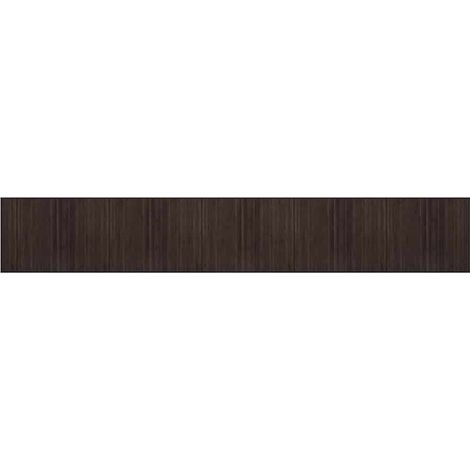 Tapis rectangulaire marron foncé 80x1000 cm bambou (1/5)