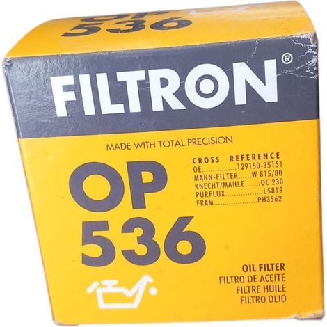 Filtro olio motore marca filtron codice filtro op 536