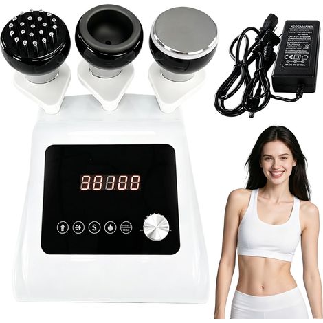 Appareil Radiofréquence 3 en 1 Visage et Corps, Cavitation 40 kHz, RF, EMS, Lumière Rouge (1/5)
