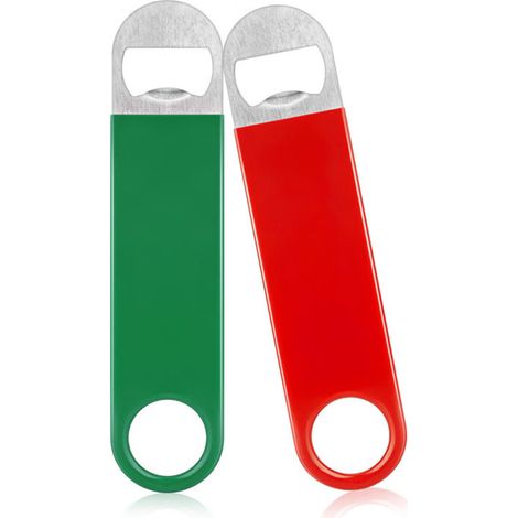 Deux jeux d'ouvre-bouteilles rouges et verts, bouteille de mélange de bière en acier inoxydable (1/4)