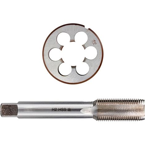 Jeu taraud/filière 2 pièces M16x1,5 pas à gauche, pour métal (1/5)
