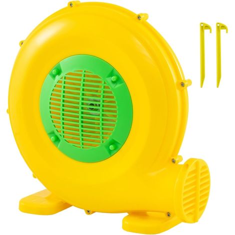 Souffleur d'air 450 W pour structures gonflables avec poignée et piquets