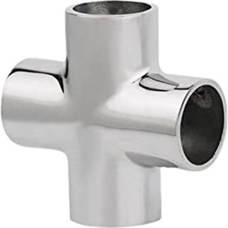 Siège De Tuyau À Quatre Voies en Acier Inoxydable 316, 20mm, 25mm, 30mm, for Accessoires Quincaillerie Yacht (1/5)