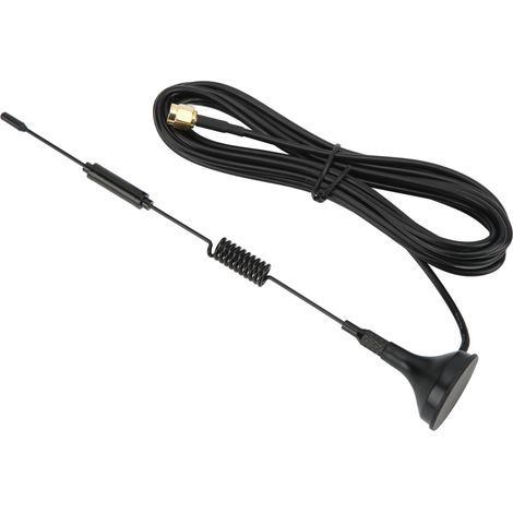 Antenne radio 9 dBi, interface SMA, 2G, 3G, 4G, GPRS, polarisation verticale, 50 W, à ventouse pour la surveillance sans fil (1/5)