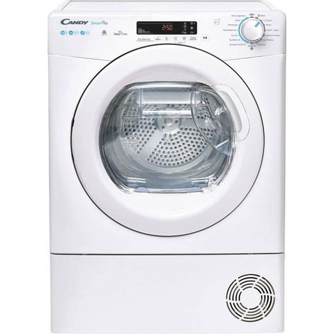 Candy – Sèche-linge frontal 10 kg pompe à chaleur – Classe énergétique E – Connectivité WiFi et Bluetooth – CSOEH10A2DE47