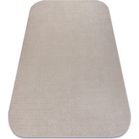 Tappeto in lana TEXTURA 488.716.LA110 OSTA - Linee, geometrica strutturale grigio / beige beige 280x390 cm